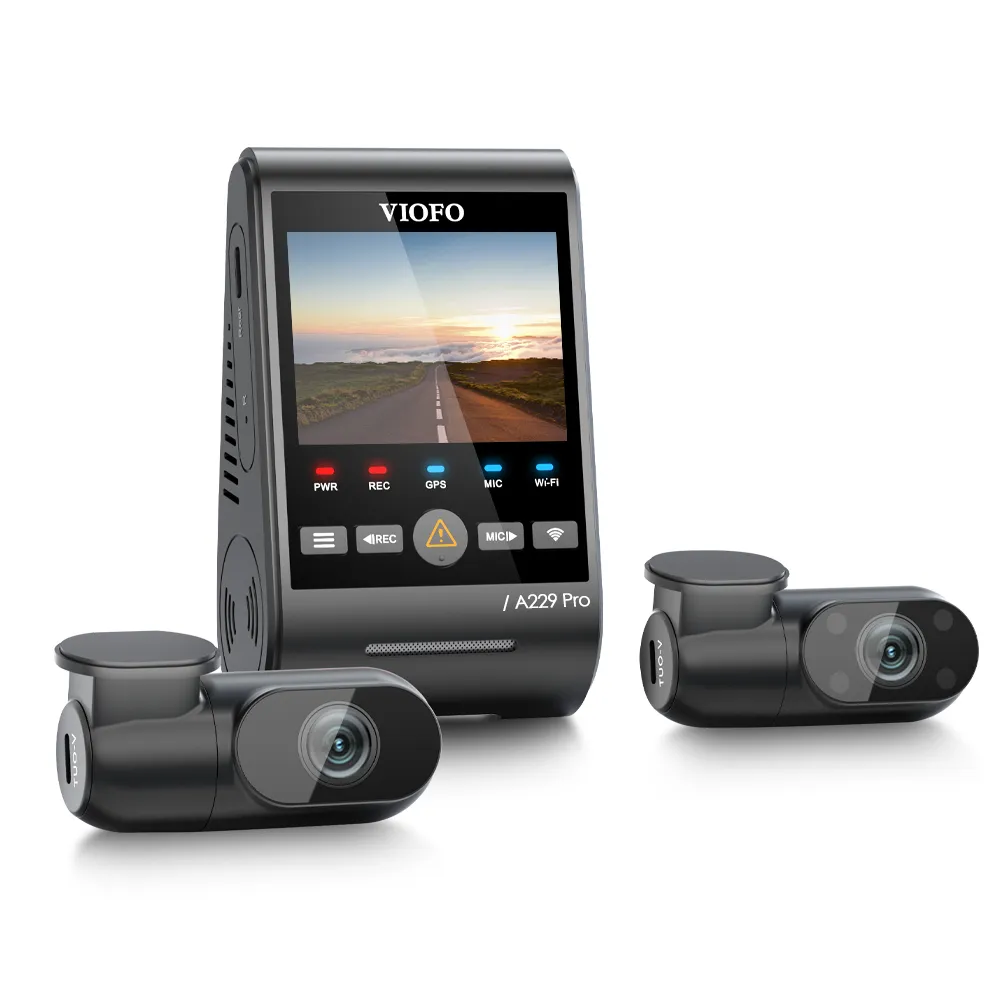 3-kanaals dashcam